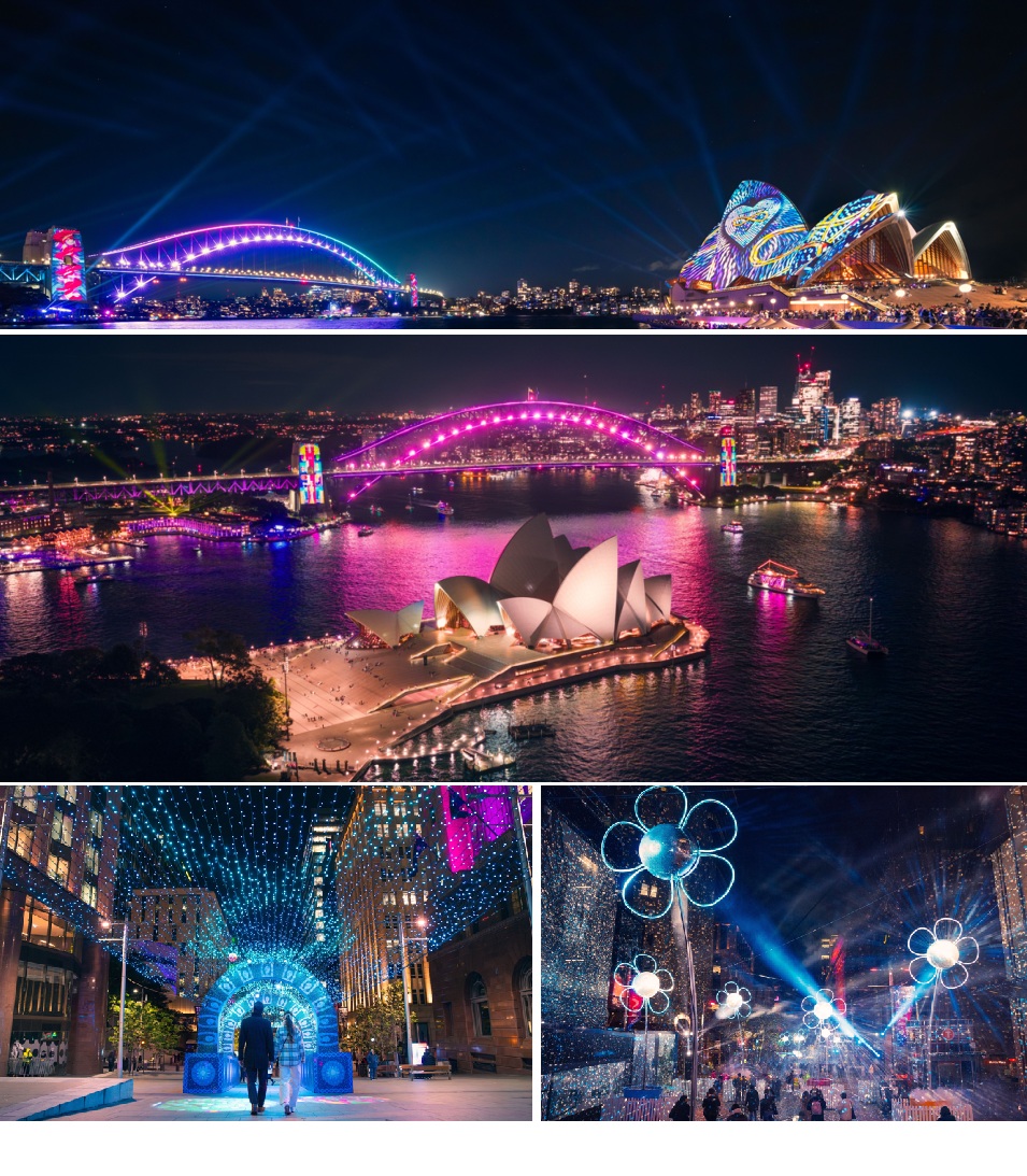 過去のビビッドシドニーの風景   写真提供(C)Tourism Australia