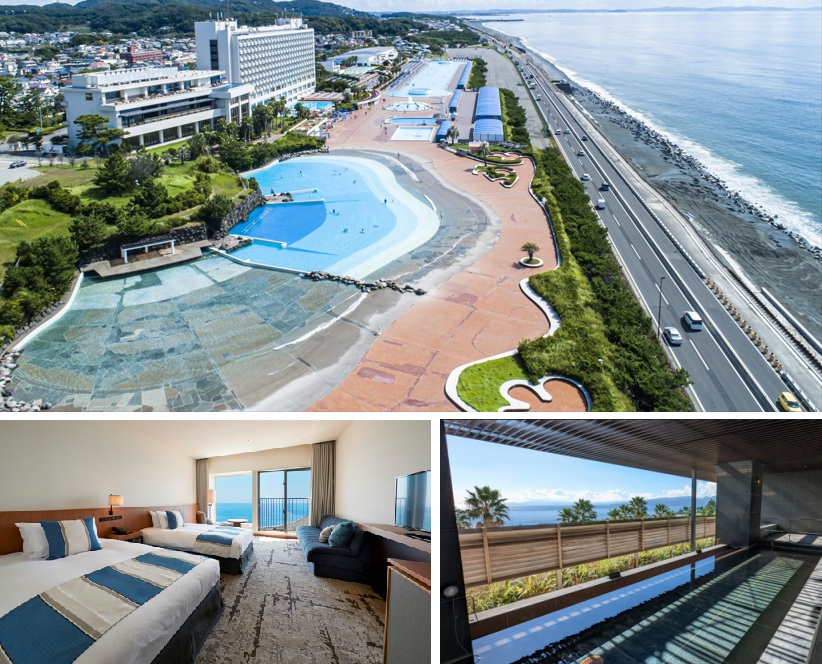 大磯プリンスホテル全景、お部屋一例、温泉　イメージ