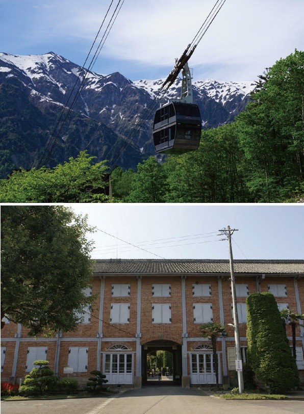 新穂高ロープウェイと富岡製糸場
